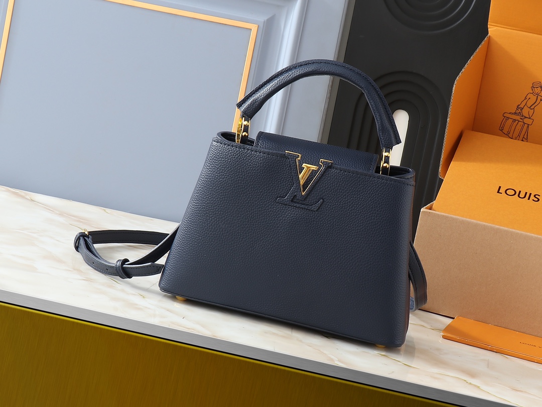 LV Classic Handbag Monogram Canvas Model M24671 Adjustable Strap Evening